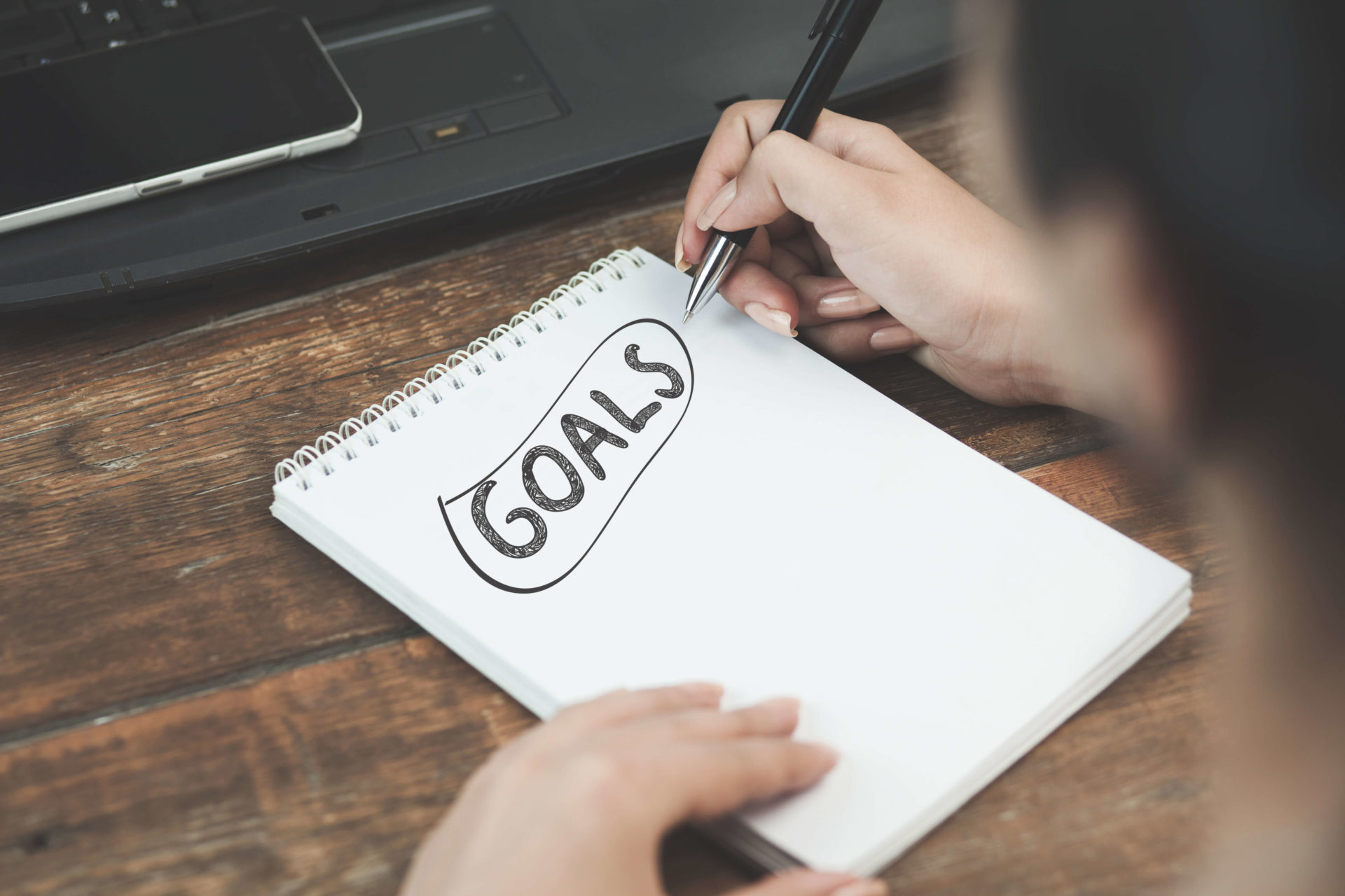 Classroom Goals - Notepad with Goals Written