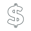 a dollar sign icon