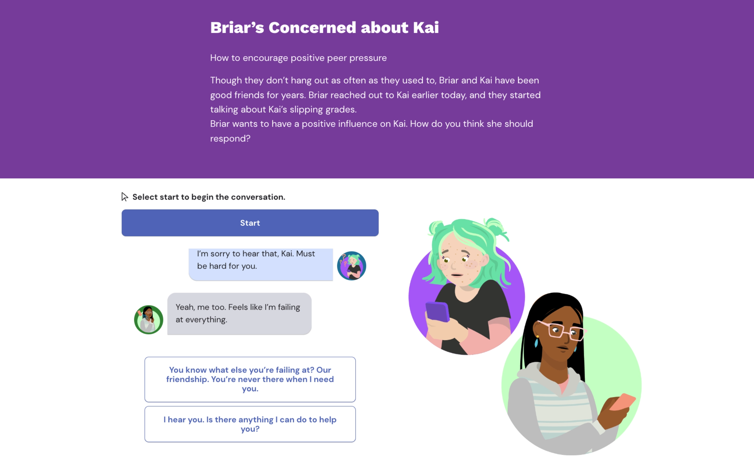 screenshot of Character Playbook lesson 4