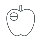 an apple icon