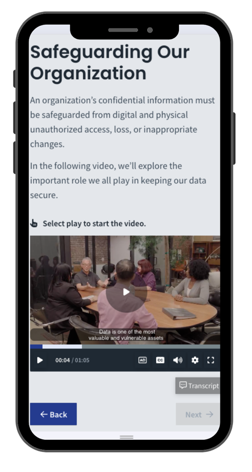 WCN code of conduct mobile mockup