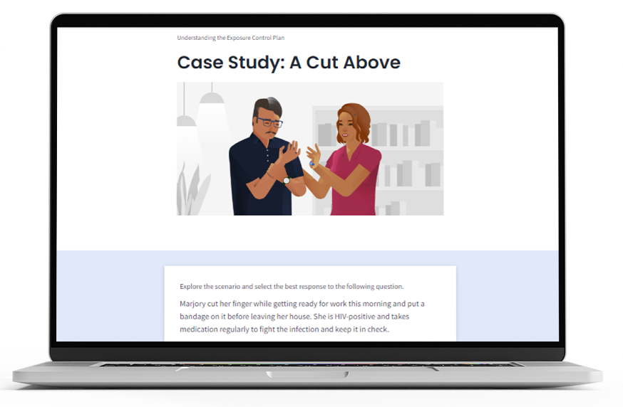 Bloodborne Pathogens course macbook mockup