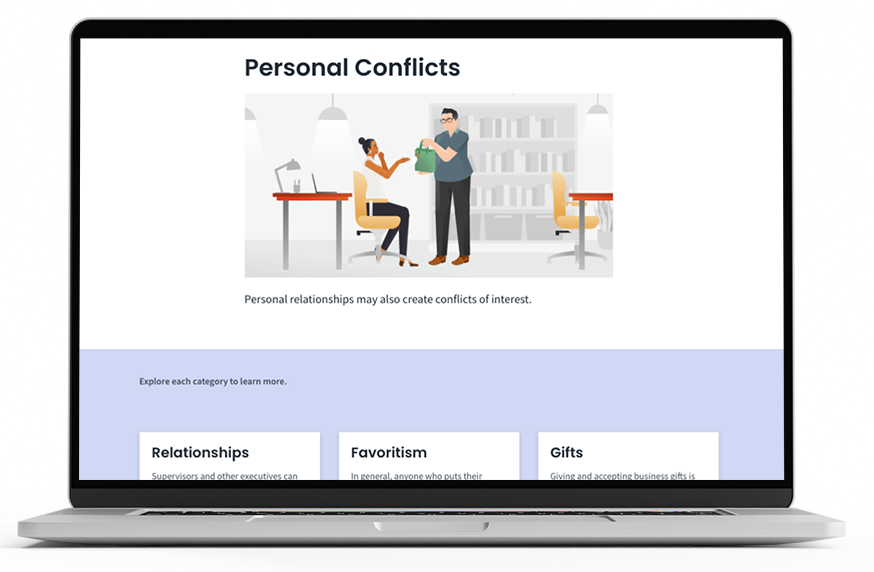 Conflicts of Interest course macbook mockup