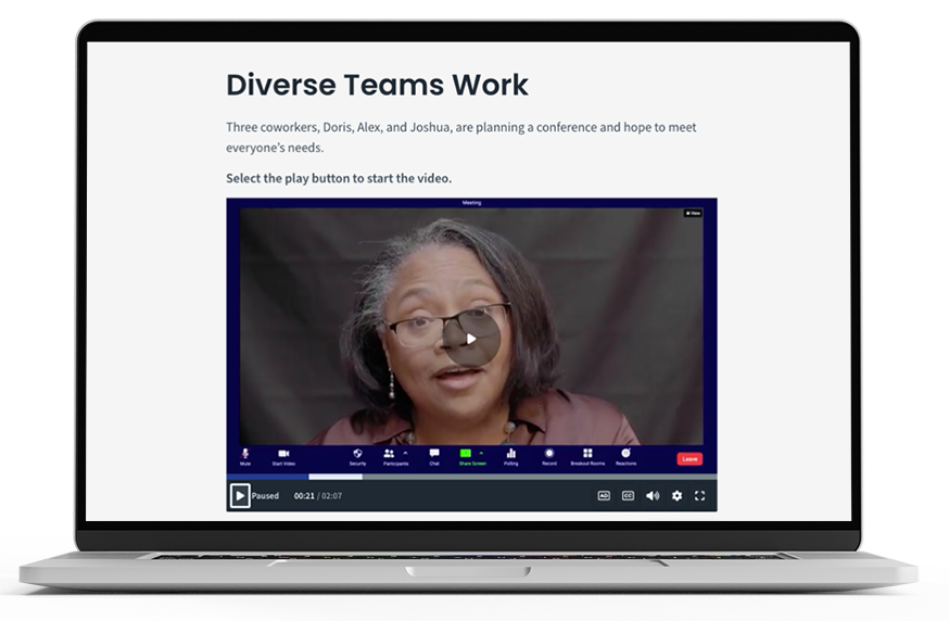 Diversity: Inclusion in the Modern Workplace macbook mockup
