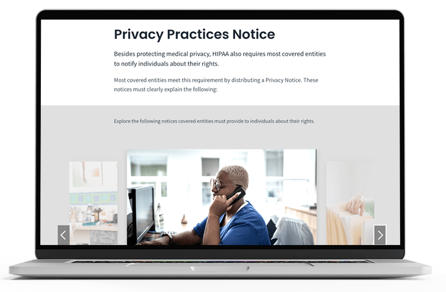 Health Insurance Portability and Accountability Act (HIPAA) course macbook mockup