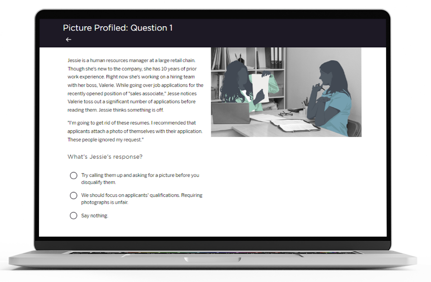 Managing Bias macbook mockup