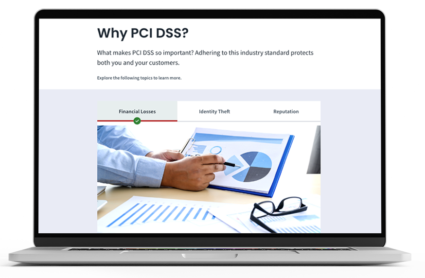 Payment Card Industry Data Security Standard course macbook mockup