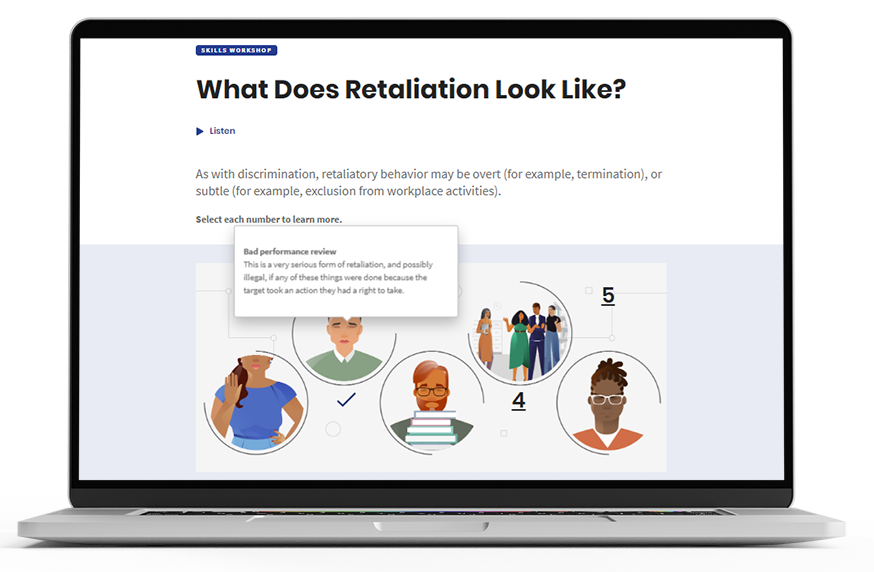 Preventing Harassment & Discrimination Suite macbook mockup