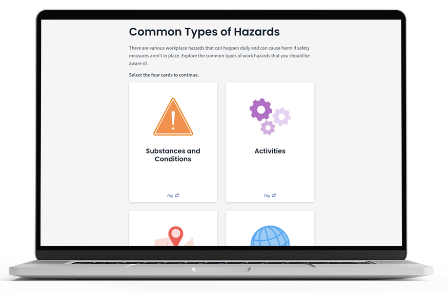 Preventing Injury and Illness at Work course macbook mockup