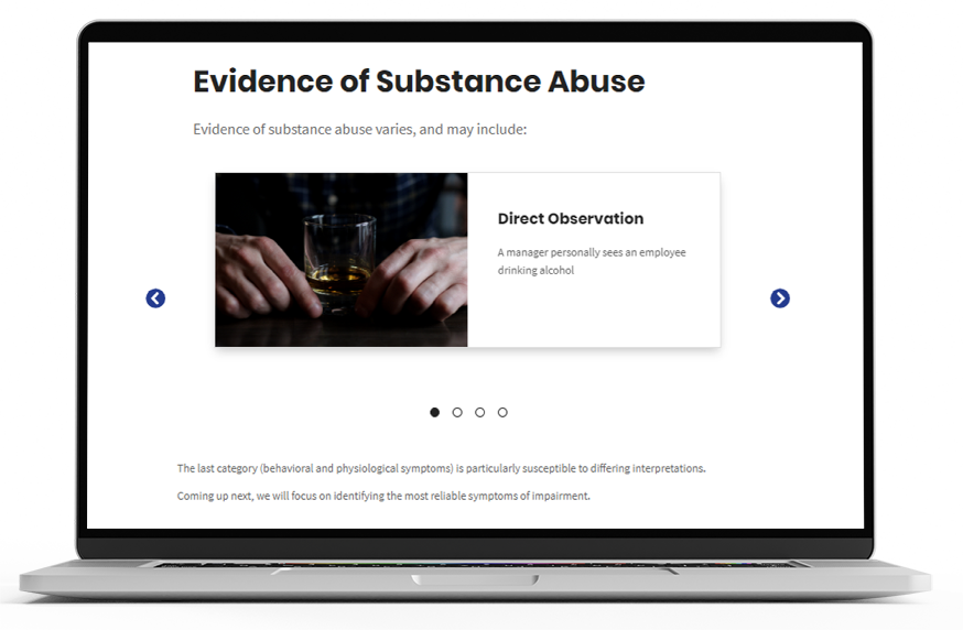 Recognizing Drug and Alcohol Abuse course macbook mockup