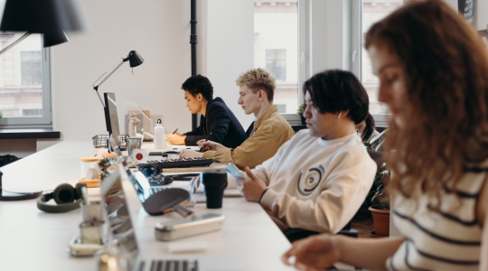 Employees in an office