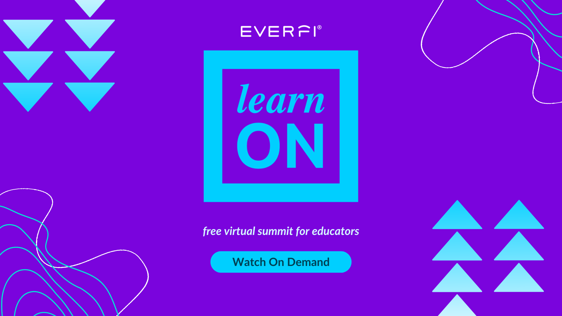 Image promoting LearnOn, a free virtual summit for educators.