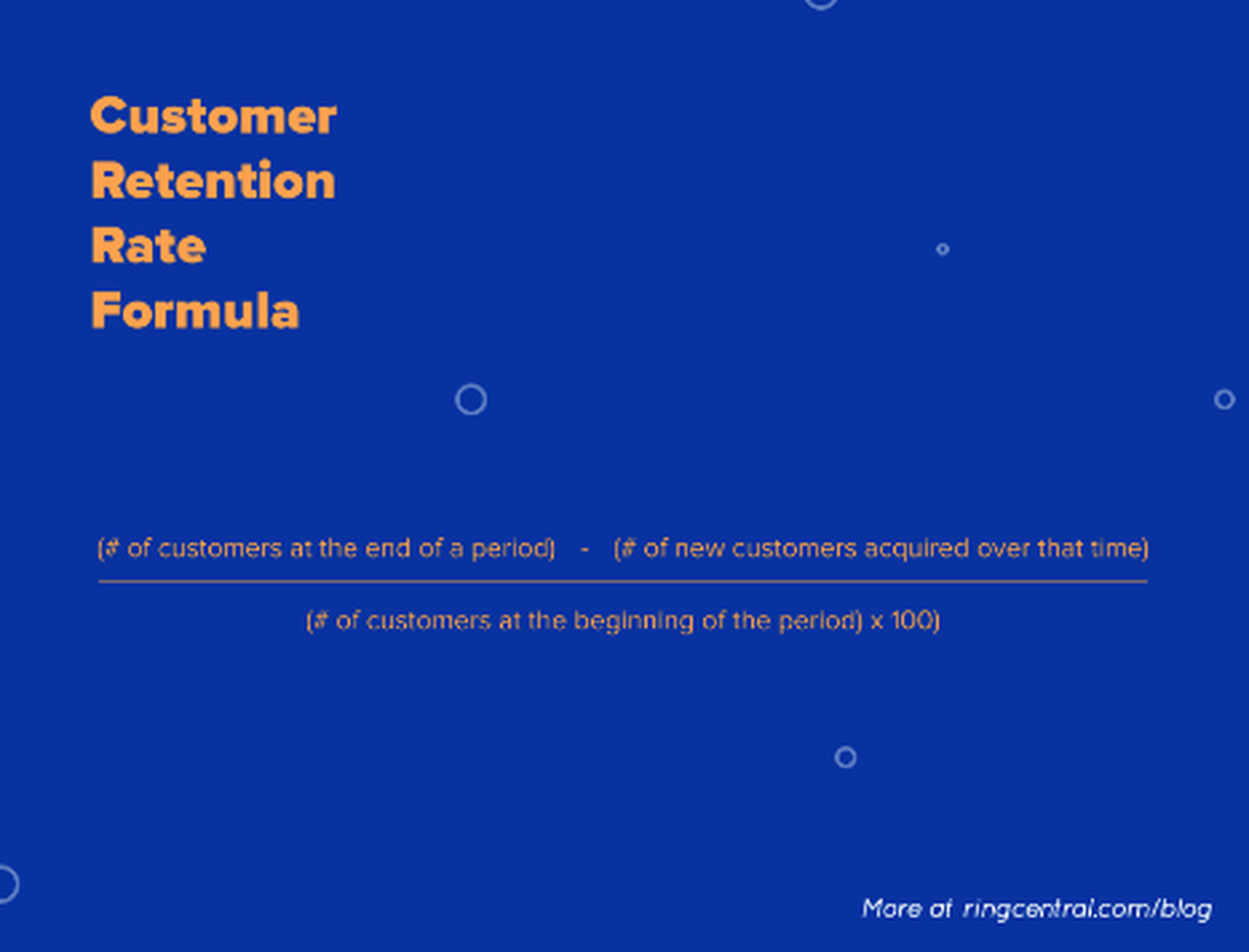 Customer Retention Rate Formula