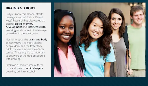 Example image from course discussing the brain and body.
