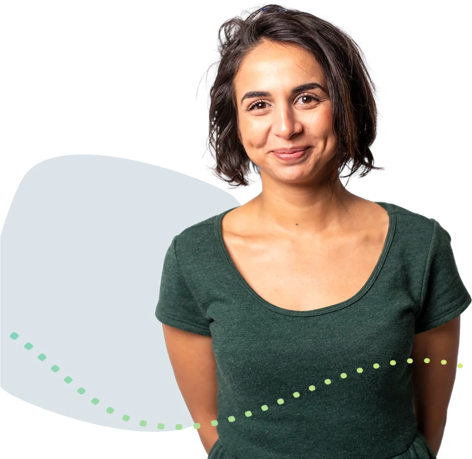 Woman smiling