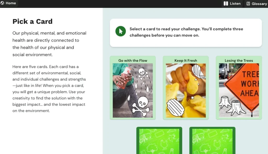 Example screenshot from course