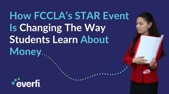 FCCLA student presenting at STAR event